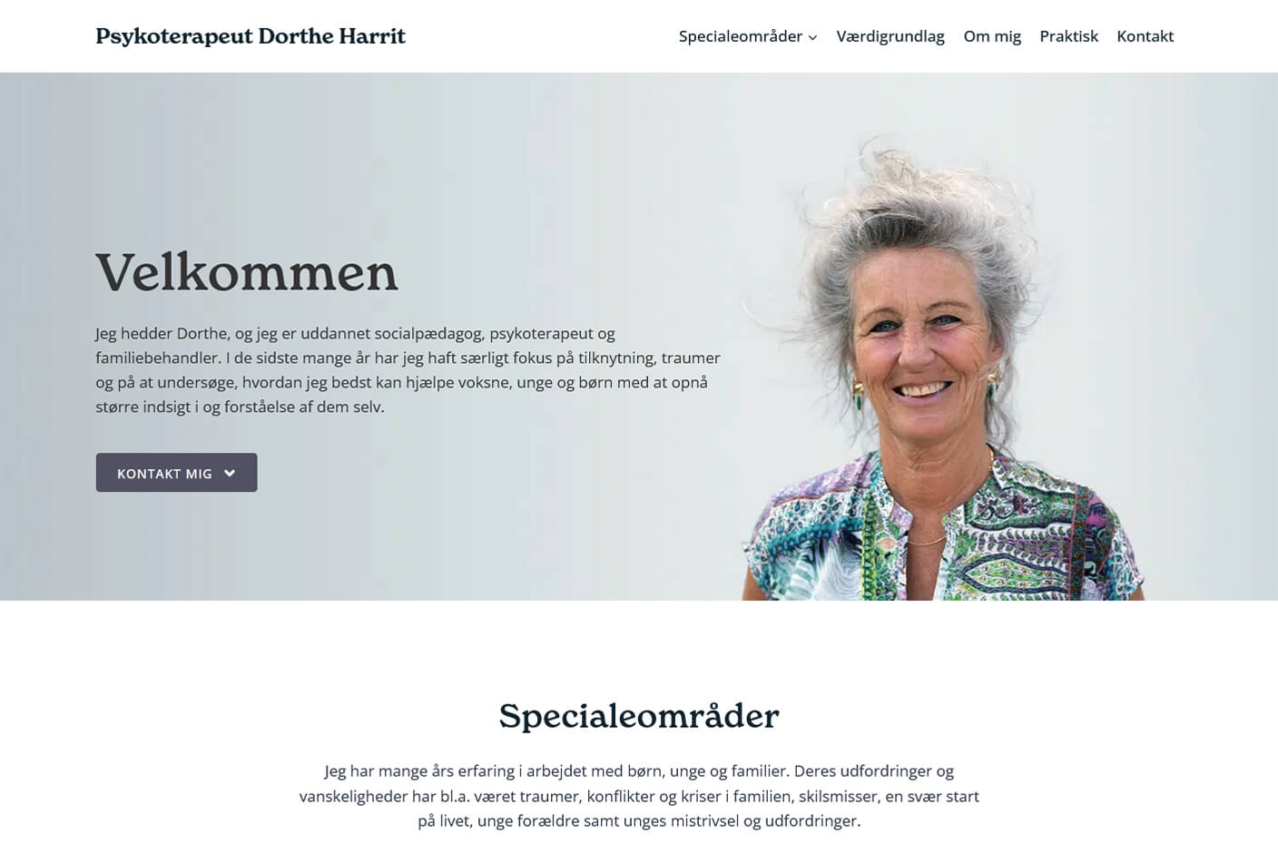 Psykoterapeut Dorthe Harrit